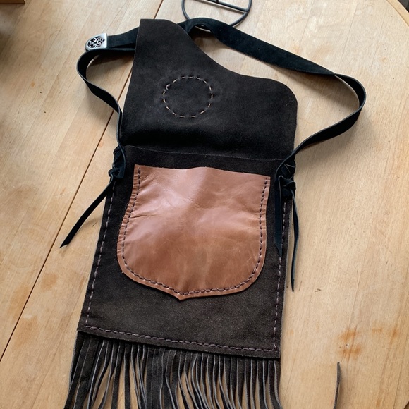 Boho Vintage leather purse with fringe 💃🏻 - Picture 5 of 8